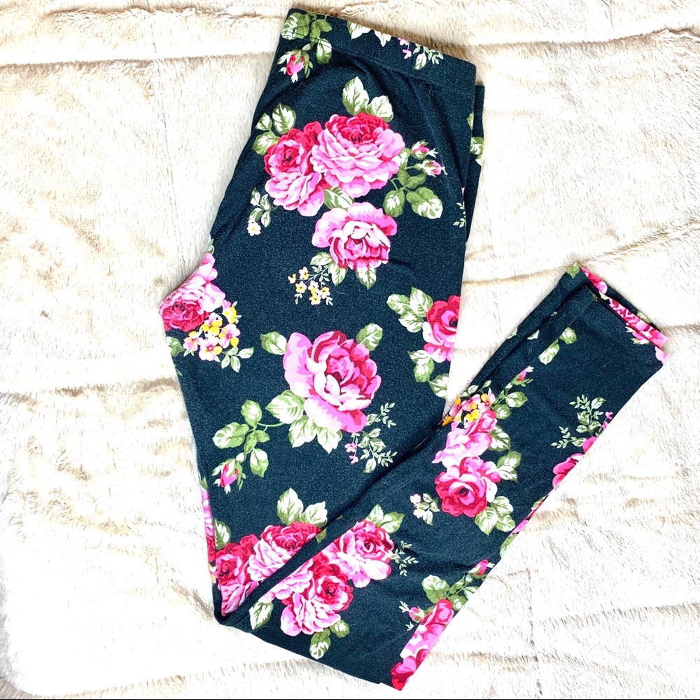 FLORAL LEGGINGS LARGE